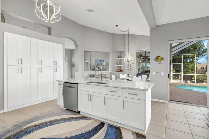 Kitchen opens up to all the fun, so you'll never miss out!