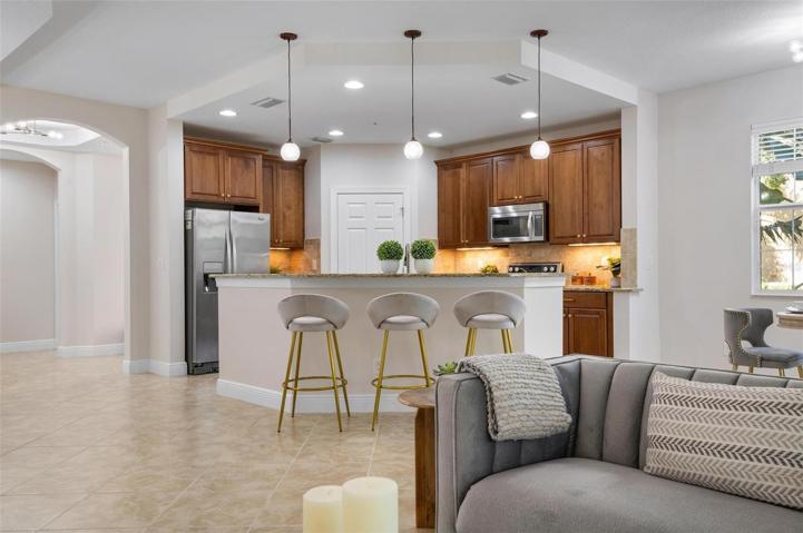 Kitchen with walk-in pantry