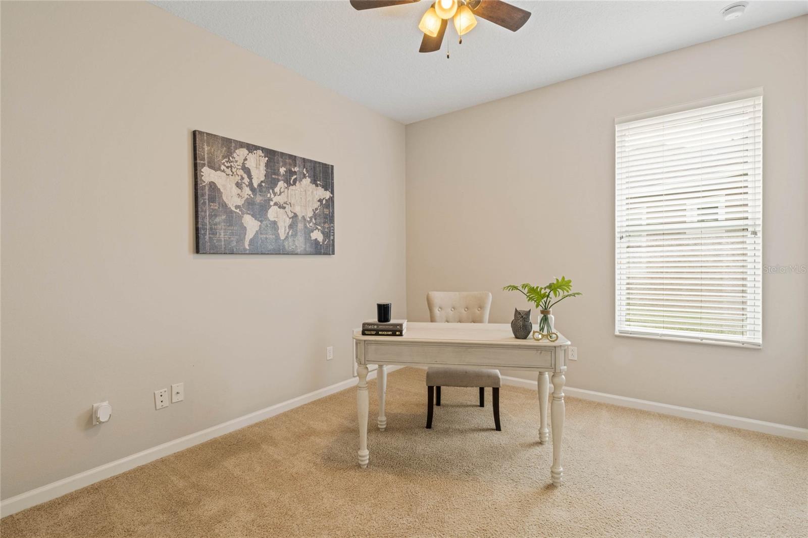 12' x 11' Bedroom #2 w/ ceiling fan
