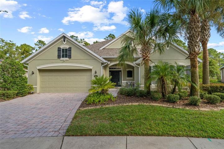 Exterior front of home w/ landscape concrete curbing