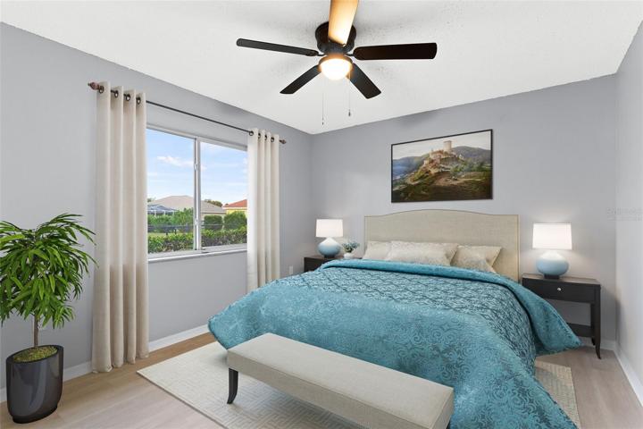 *Virtually Staged* Additional Bedroom with large windows, exterior exposure, Ceiling fan, & Open space