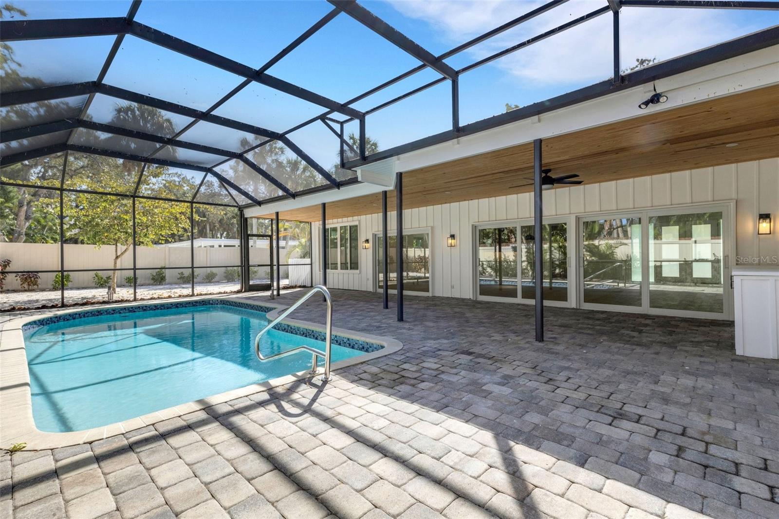 Heated salt water pool
