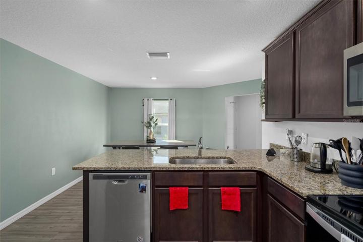 Kitchen viewing Dining Area
