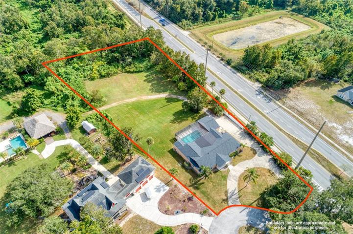property boundary lines