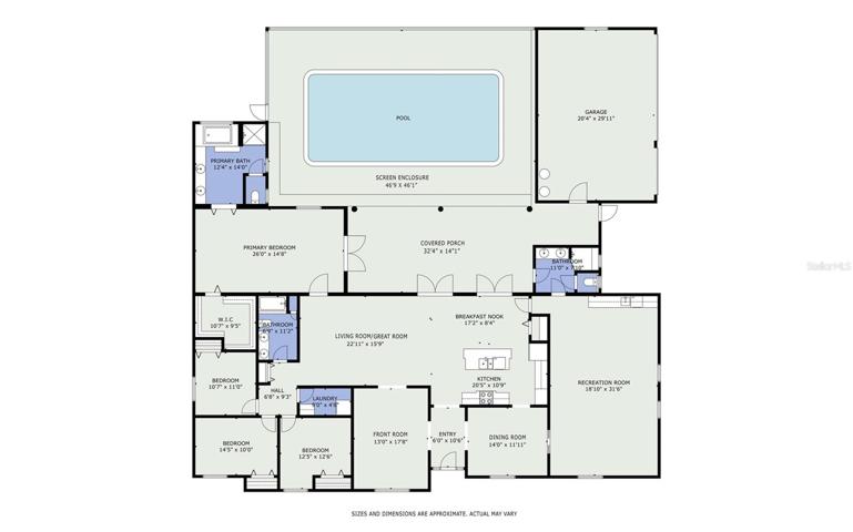 Color floor plan