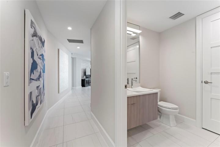 Hallway, Half Bath