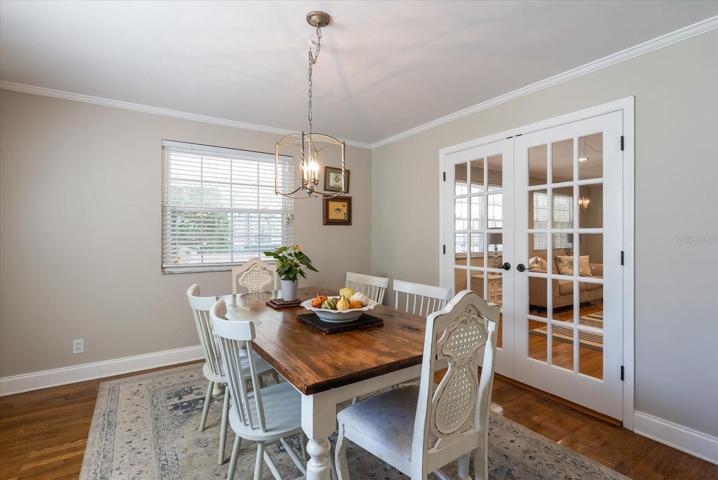 Formal Dining Room with French Doors