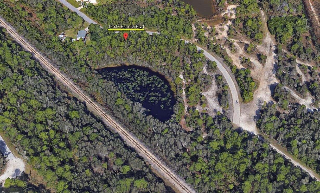 Aerial view of parcel