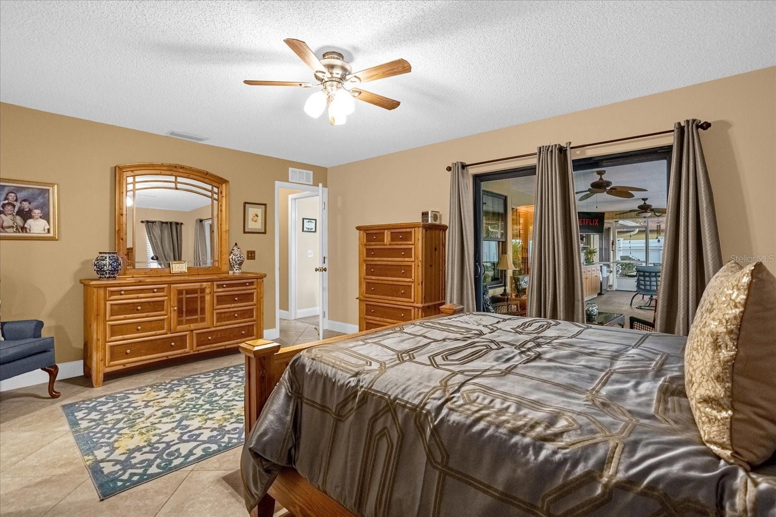 Master Bedroom w/slider to lanai