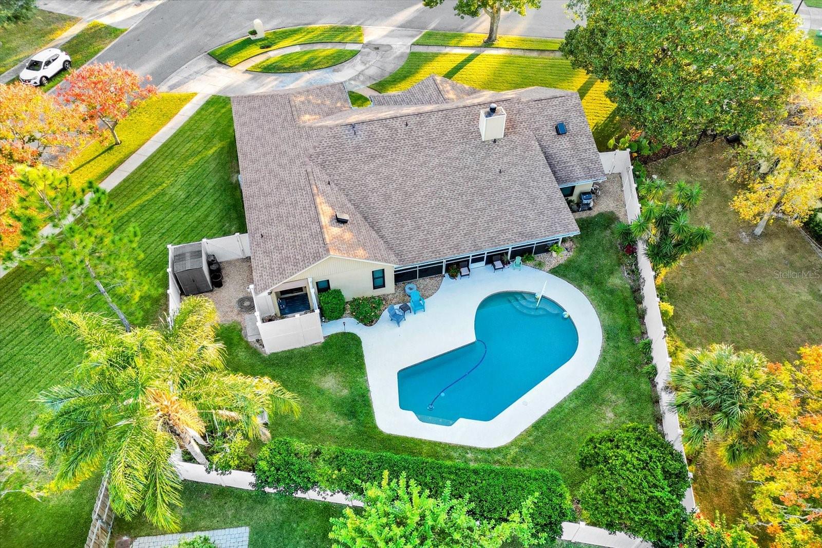Overhead view of House