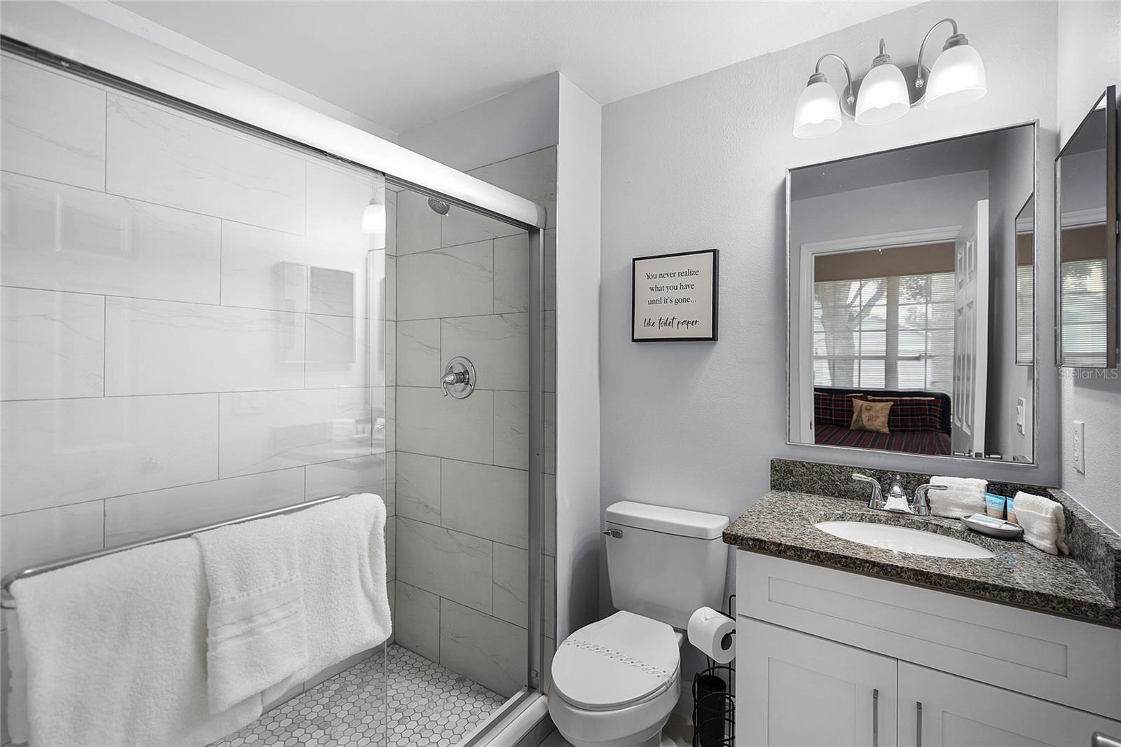 Bedroom 2 fully renovated on-suite bathroom