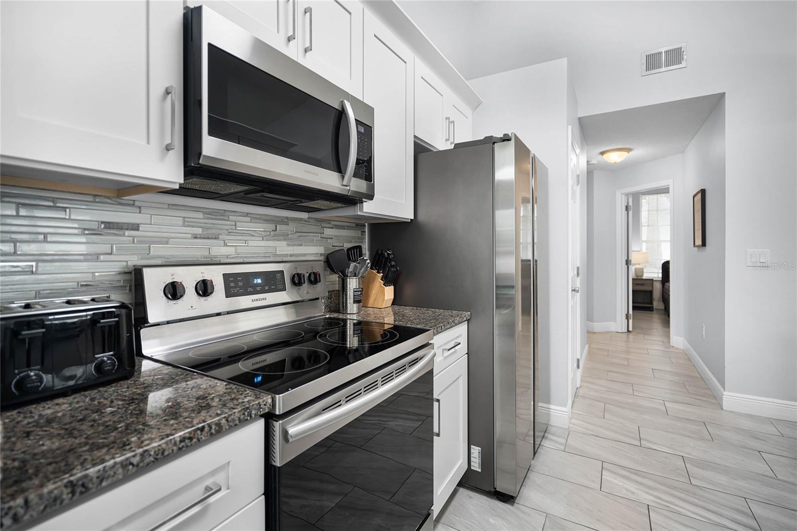 New stainless steel appliances