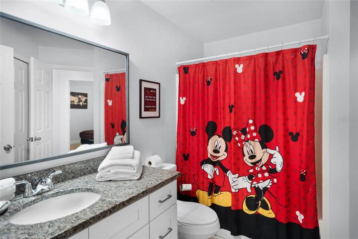 Disney themed hall bathroom