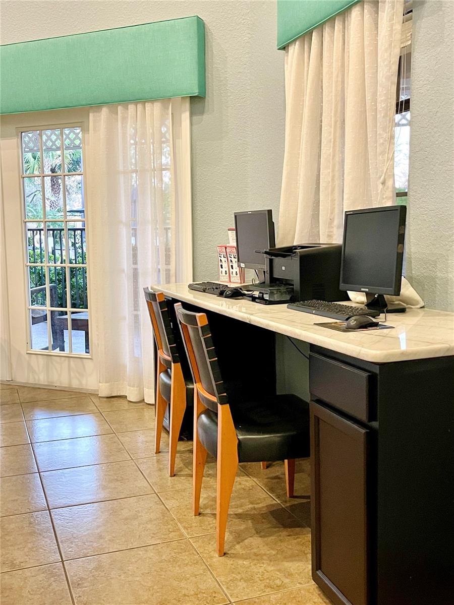 Office space in clubhouse