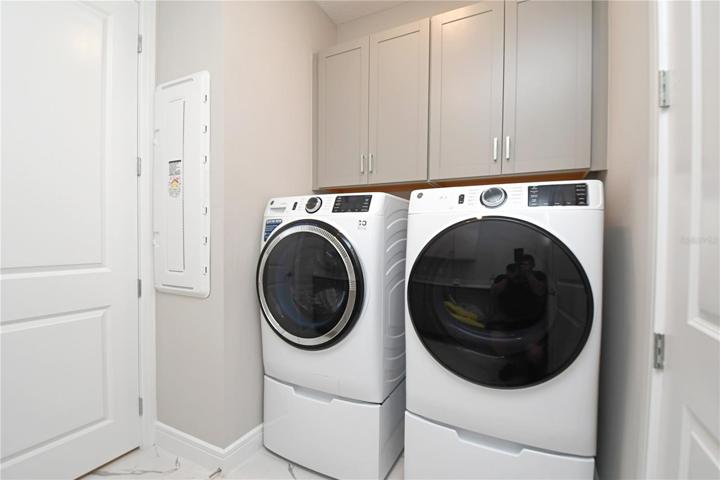 The laundry room has hook-ups for your washer and dryer.
