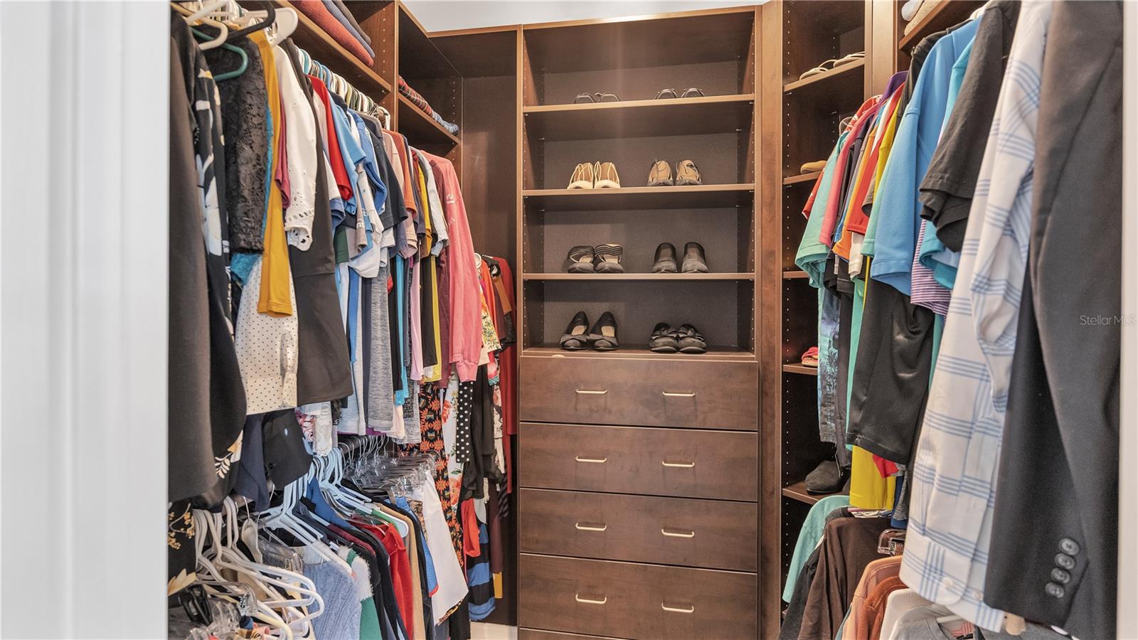 You will LOVE the large walk-in closet with custom built-ins!