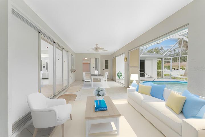 Virtually Staged Lanai
