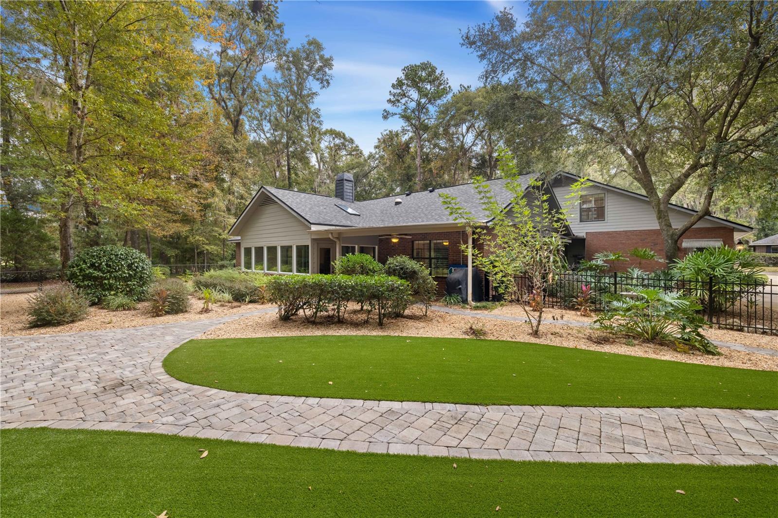 back view of the home