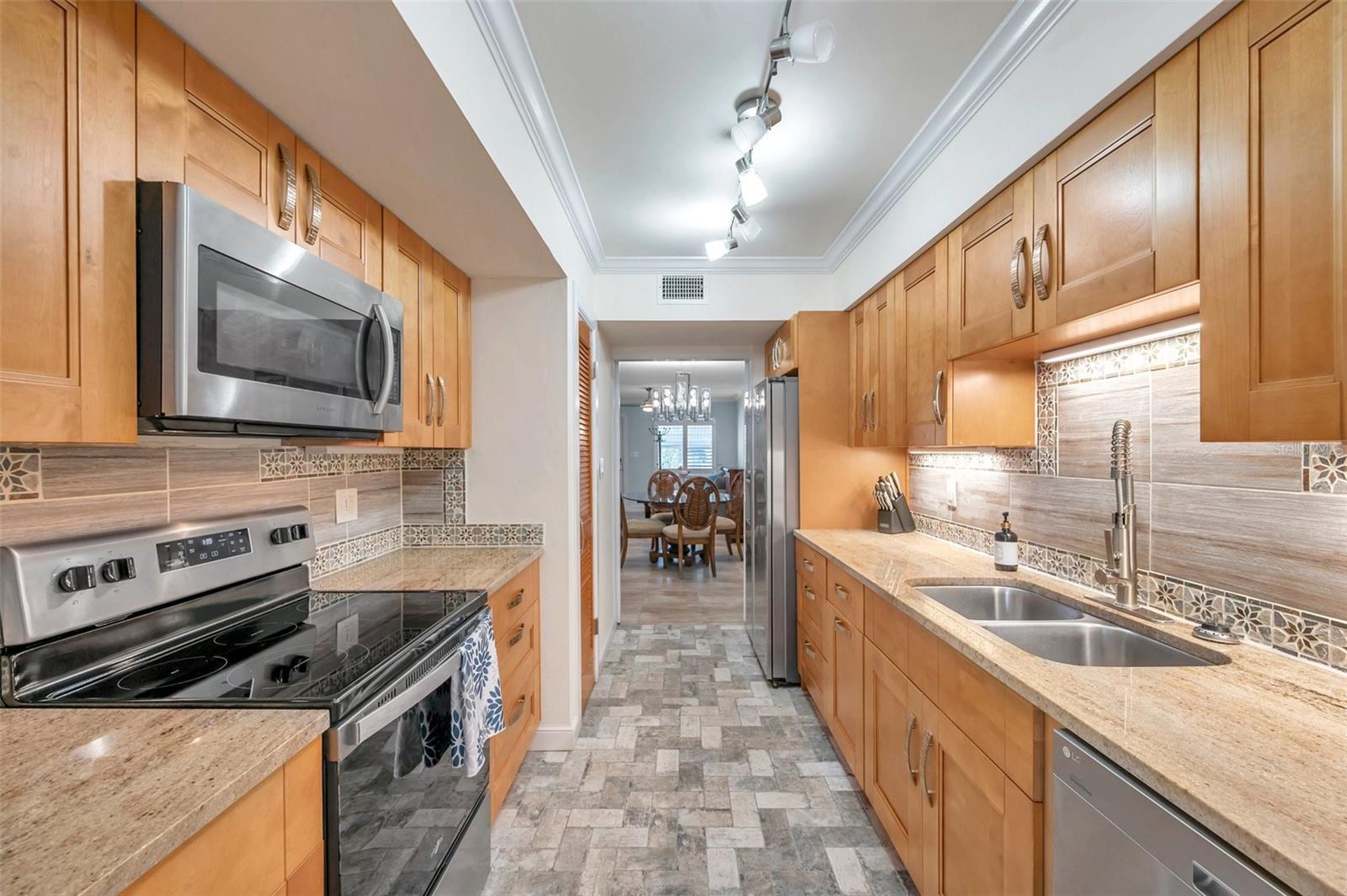 Galley updated kitchen