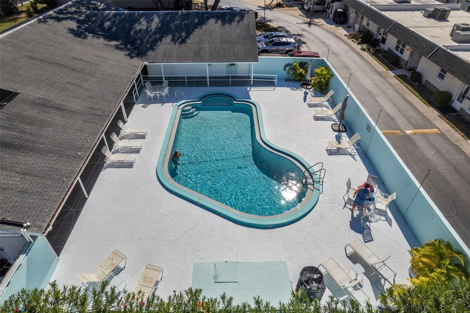 Heated pool, clubhouse