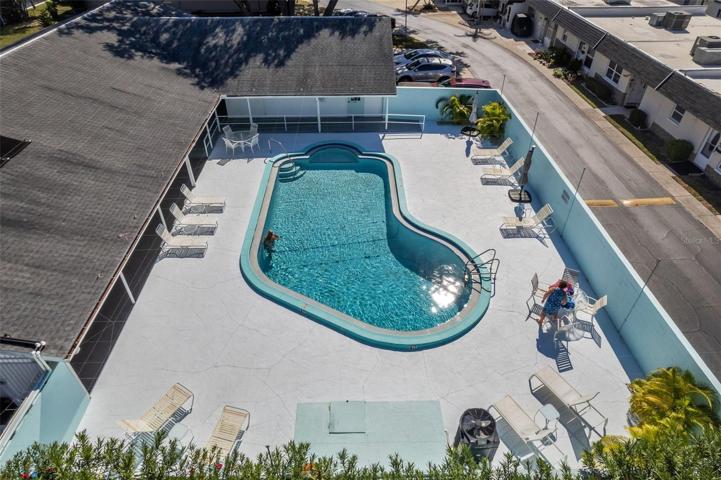 Heated pool, clubhouse