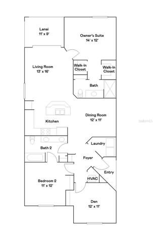 Floor plan from builder