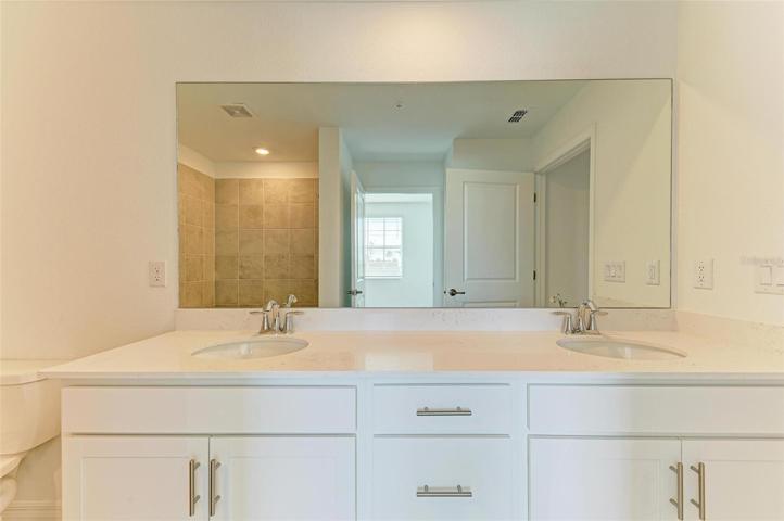 Double sinks in secondary bathroom
