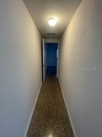 Hallway between bedrooms