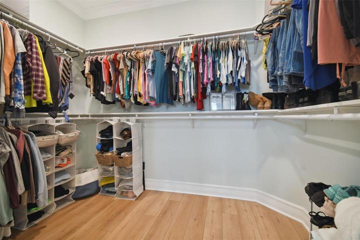 Huge Walk In Master Closet