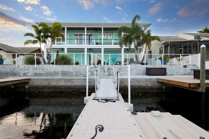3 docks with floating dock and jet ski drive on lift