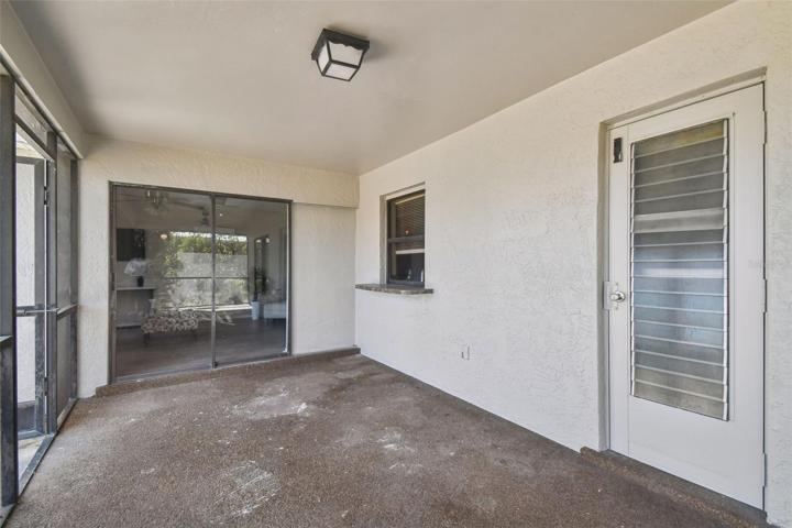 large screened lanai