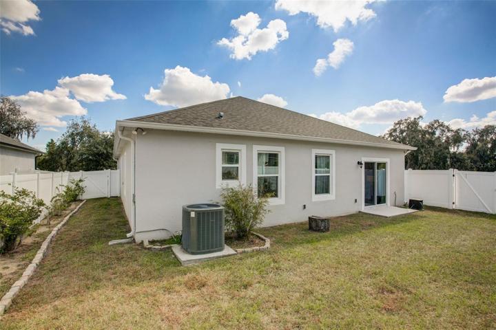 Side and Rear Fenced Yard