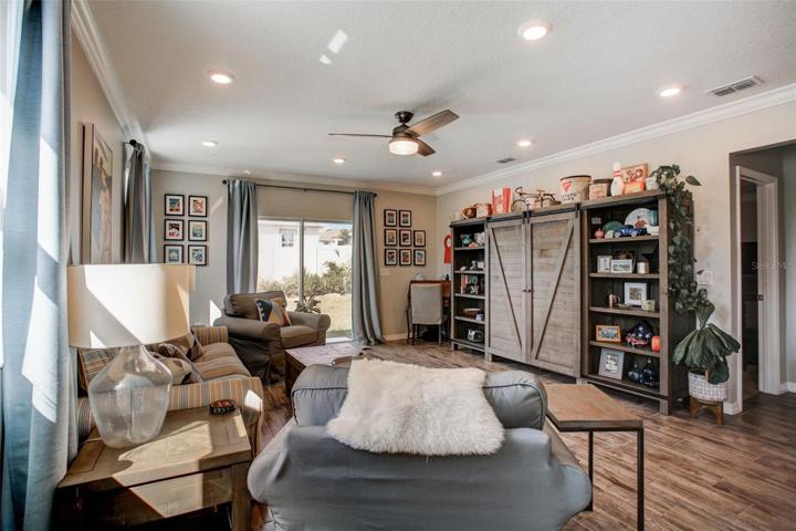 Great Room with View to Back Yard