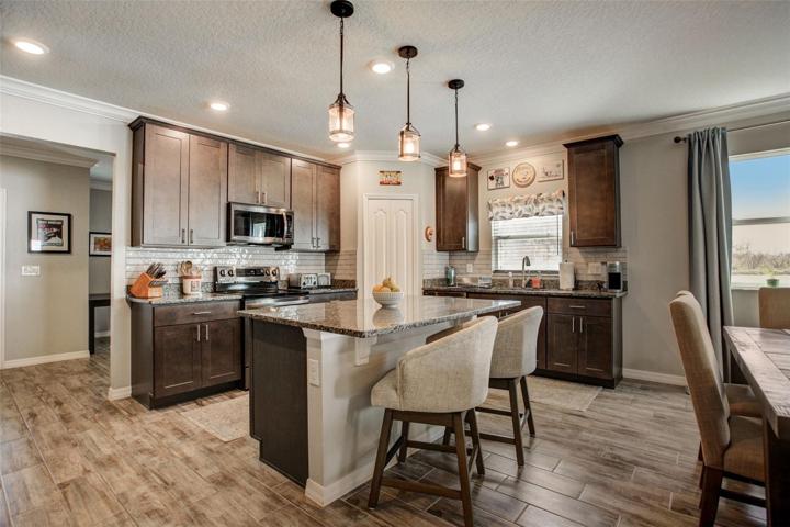 Large Kitchen Island with Breakfast Bar