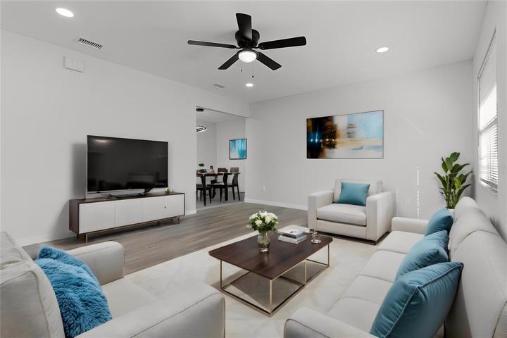 Virtually Staged Living Room