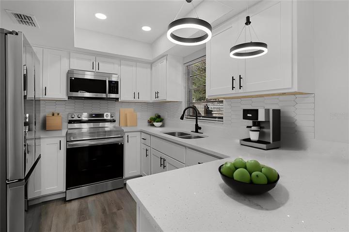 Virtually Staged Kitchen