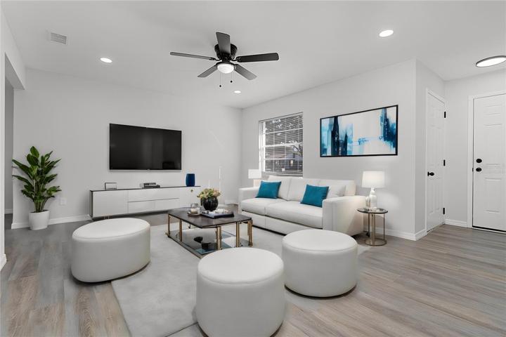 Virtually Staged Living Room