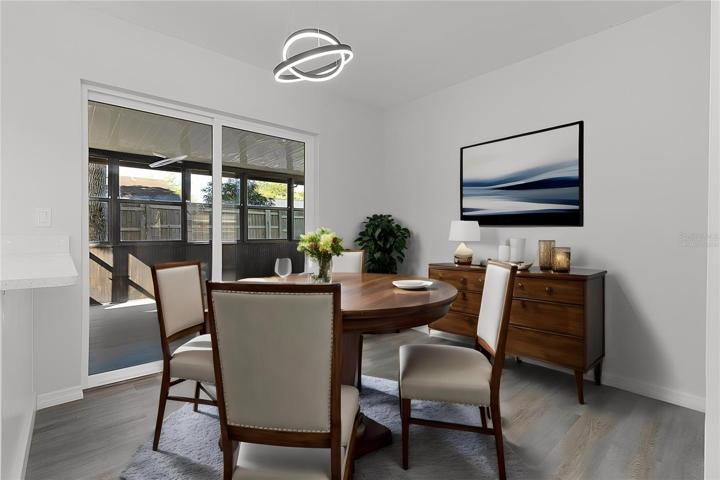 Virtually Staged Formal Dining Room