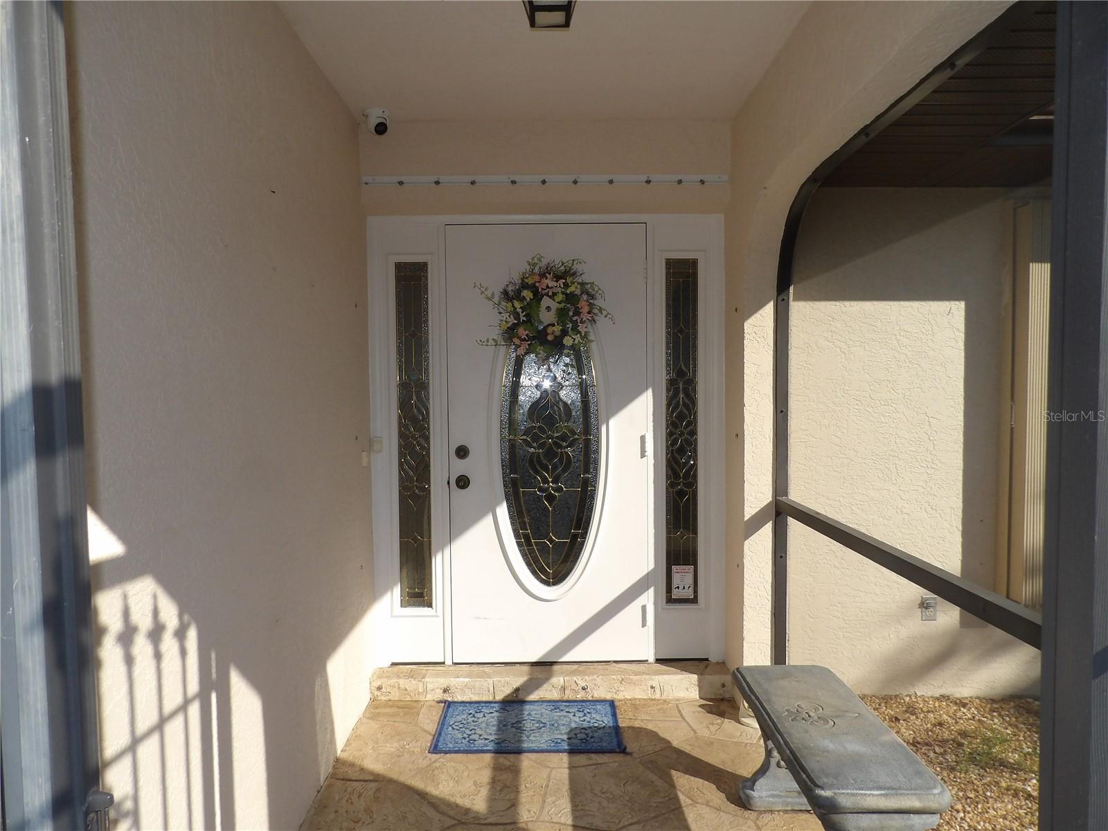 Screened in entry way