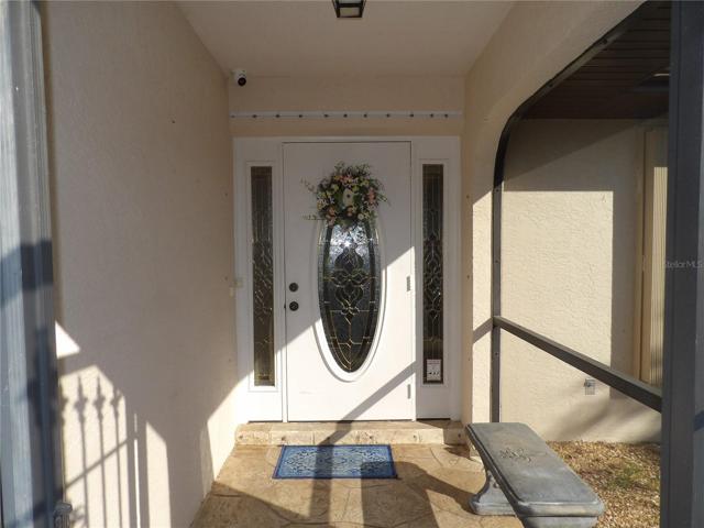Screened in entry way