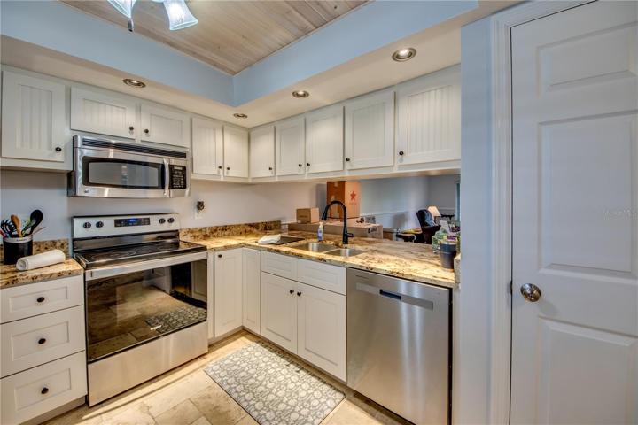 Kitchen has pantry.