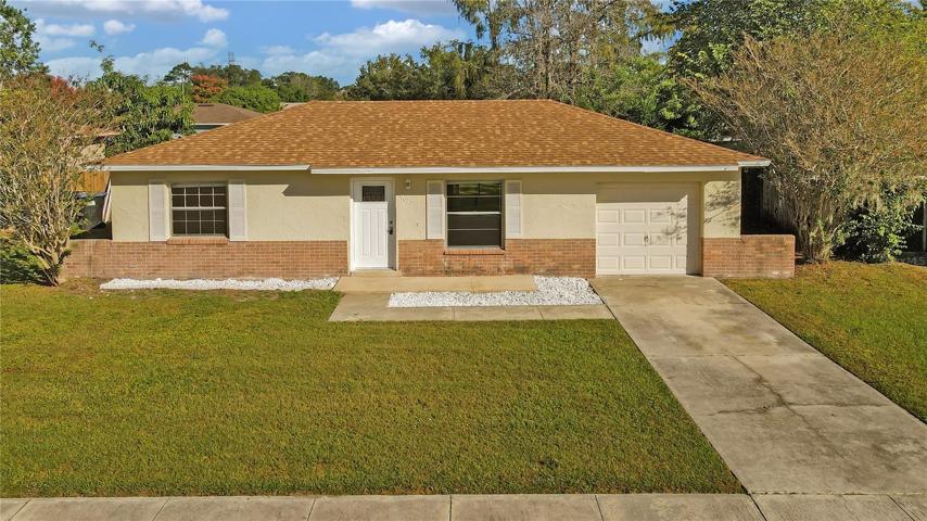 Pristine & Affordable TWO-Bedroom, One-Bath, SINGLE-FAMILY Concrete-Block Home with ONE-CAR GARAGE, a FENCED YARD and NO HOA! HOLY COW!