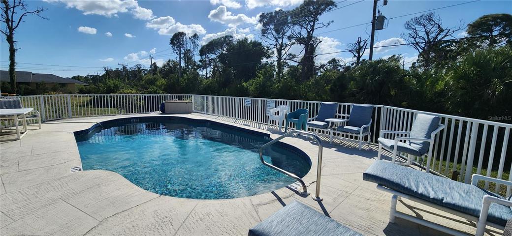 Conservation area to West behind Pool