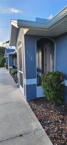 Sidewalk to Entrance of Unit #113