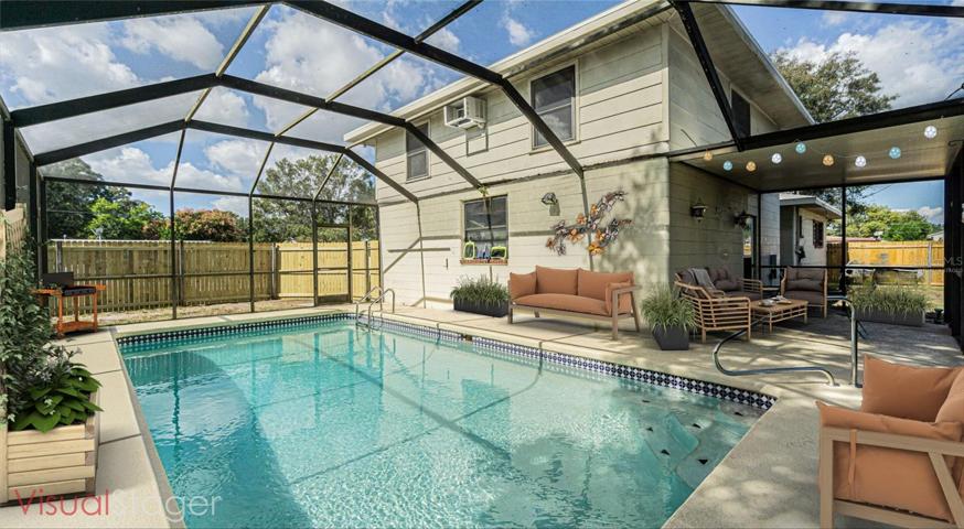 Pool Virtually Staged