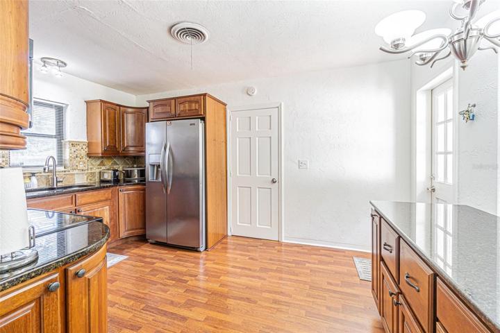 Built in Buffet to the right of photo