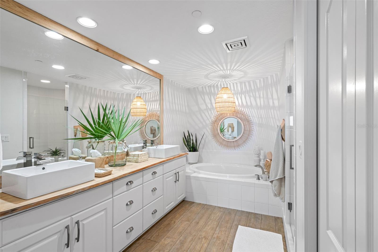 Primary Bath with a soaking tub