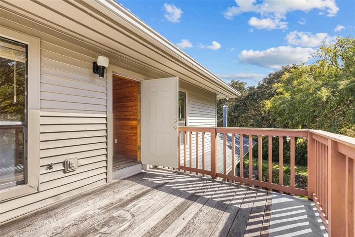 Upstairs Deck from Bedroom
