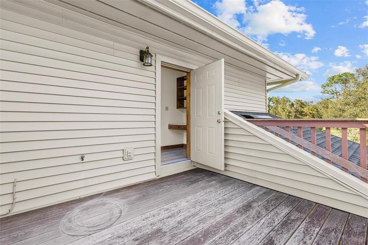 Upstairs Deck from Bedroom