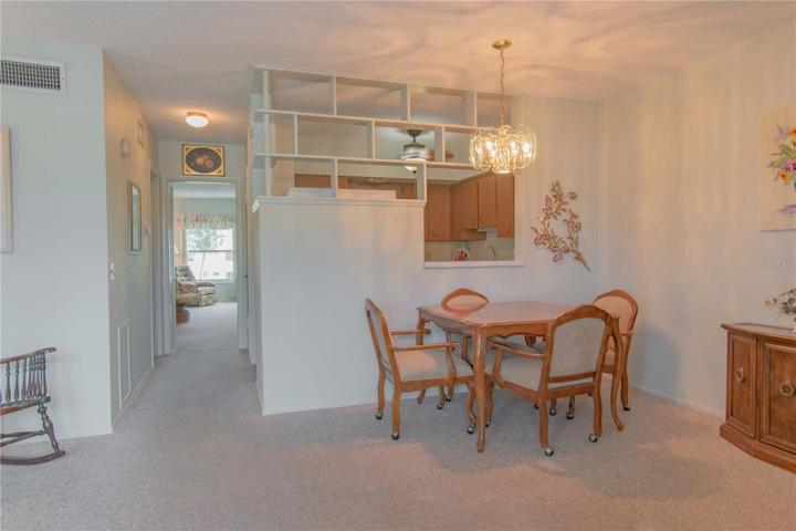 Convenient eating area